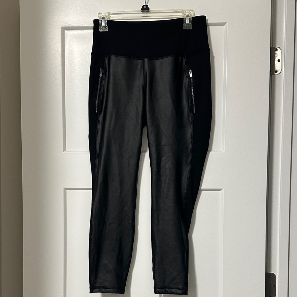 Old Navy Black Leggings with Zipper Detail
